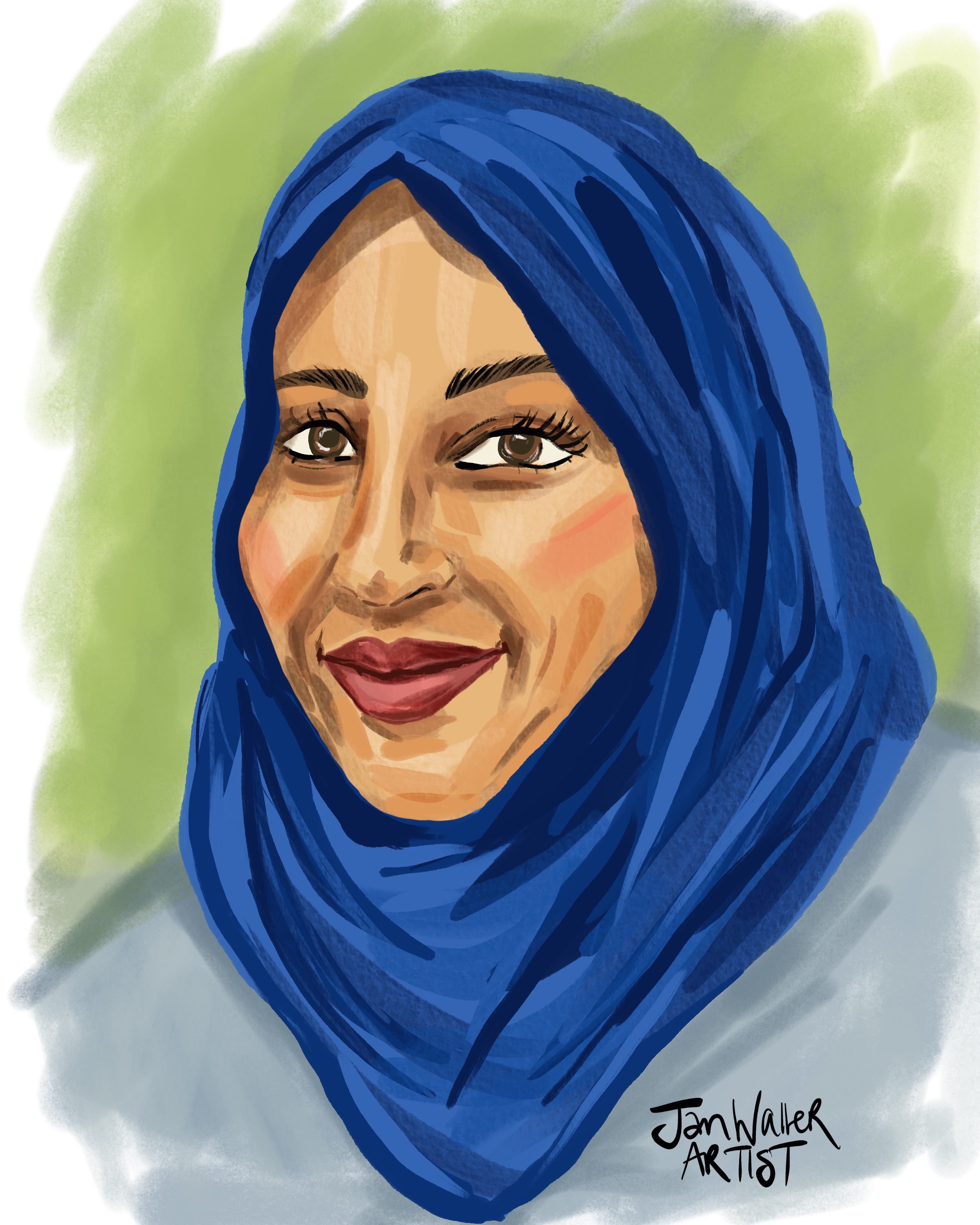 Portrait of GBBO Contestent Sura used by Fantasy Bake Off Website