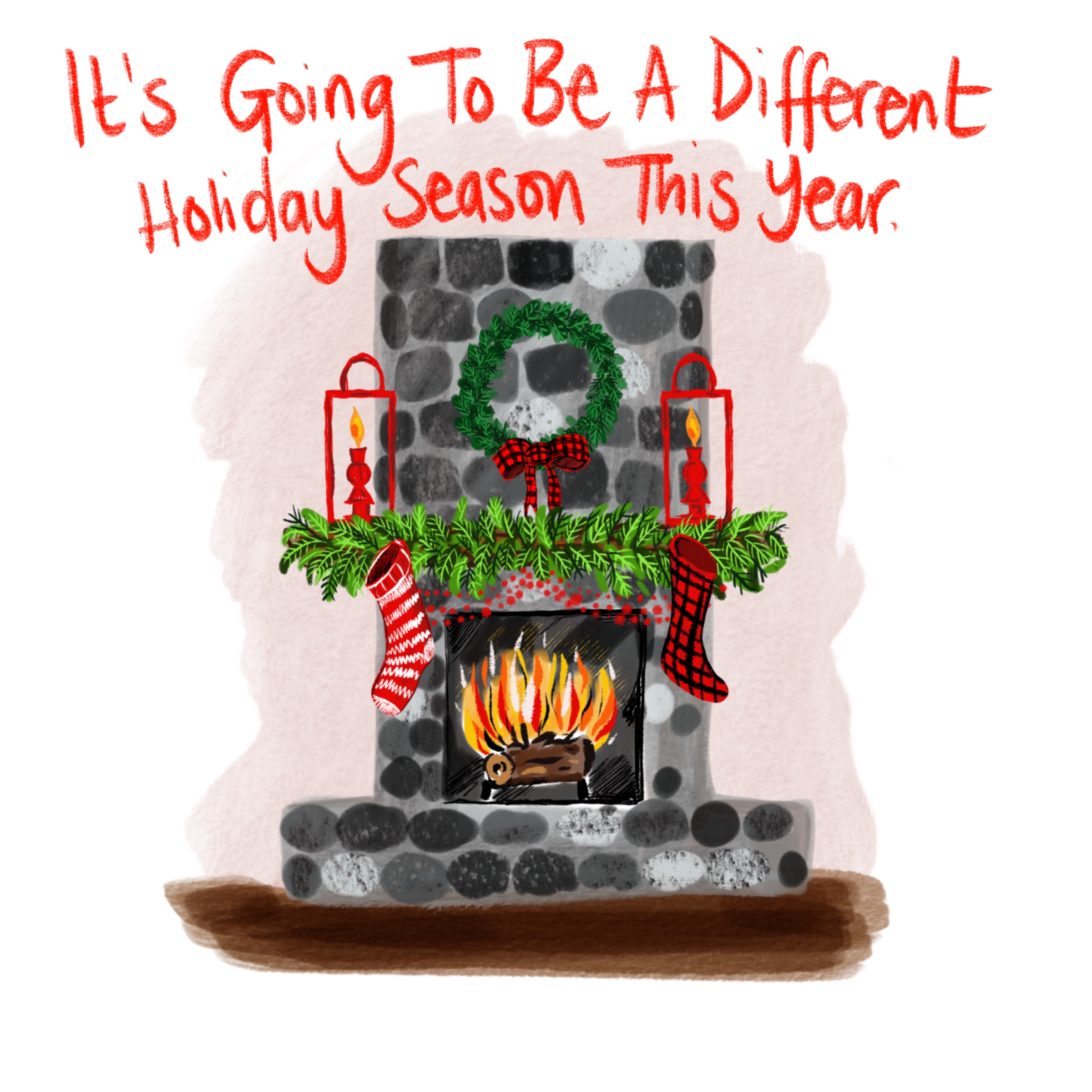 It’s Going To Be a Different Holiday Season - design for donation pledge appeal on Facebook